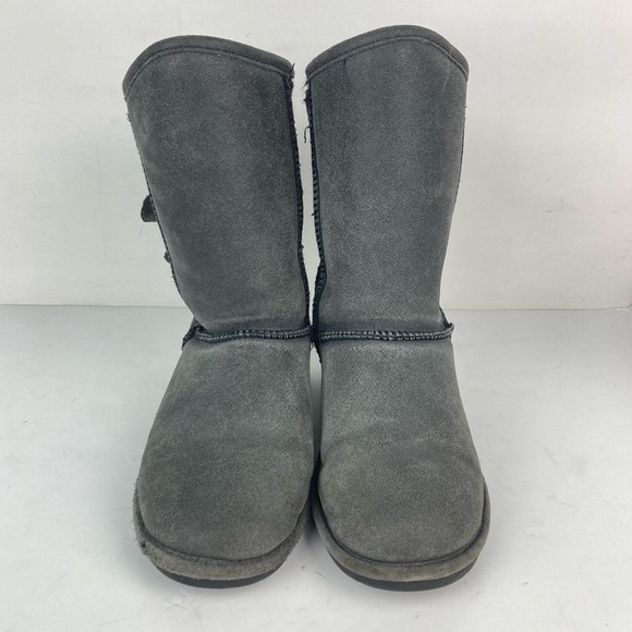 BEARPAW Boshie Suede and Washed Knit Boots - Picture 7 of 16